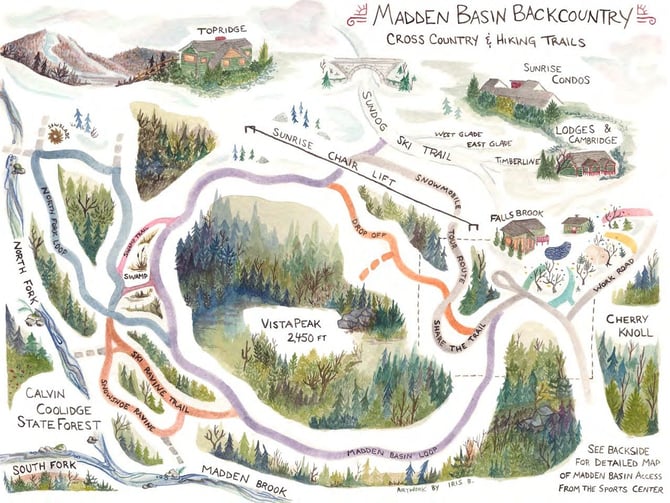 Madden Basin Trail Map